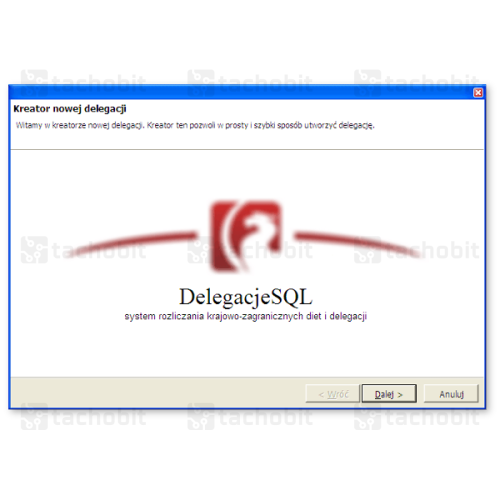 Program do delegacji DelegacjeSQL