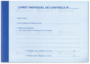 LIC książka kontrolna Francja